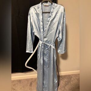 Oscar de la Renta Sky Blue Satin Garment